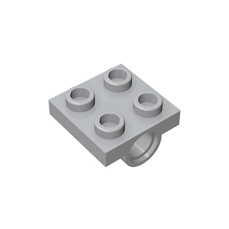 50pcs  MOC Parts 2817 Plate Modified 2 x 2 with Pin Holes Compatible Brick DIY Assmble Building Block Brain Toy Gif Particle Kid