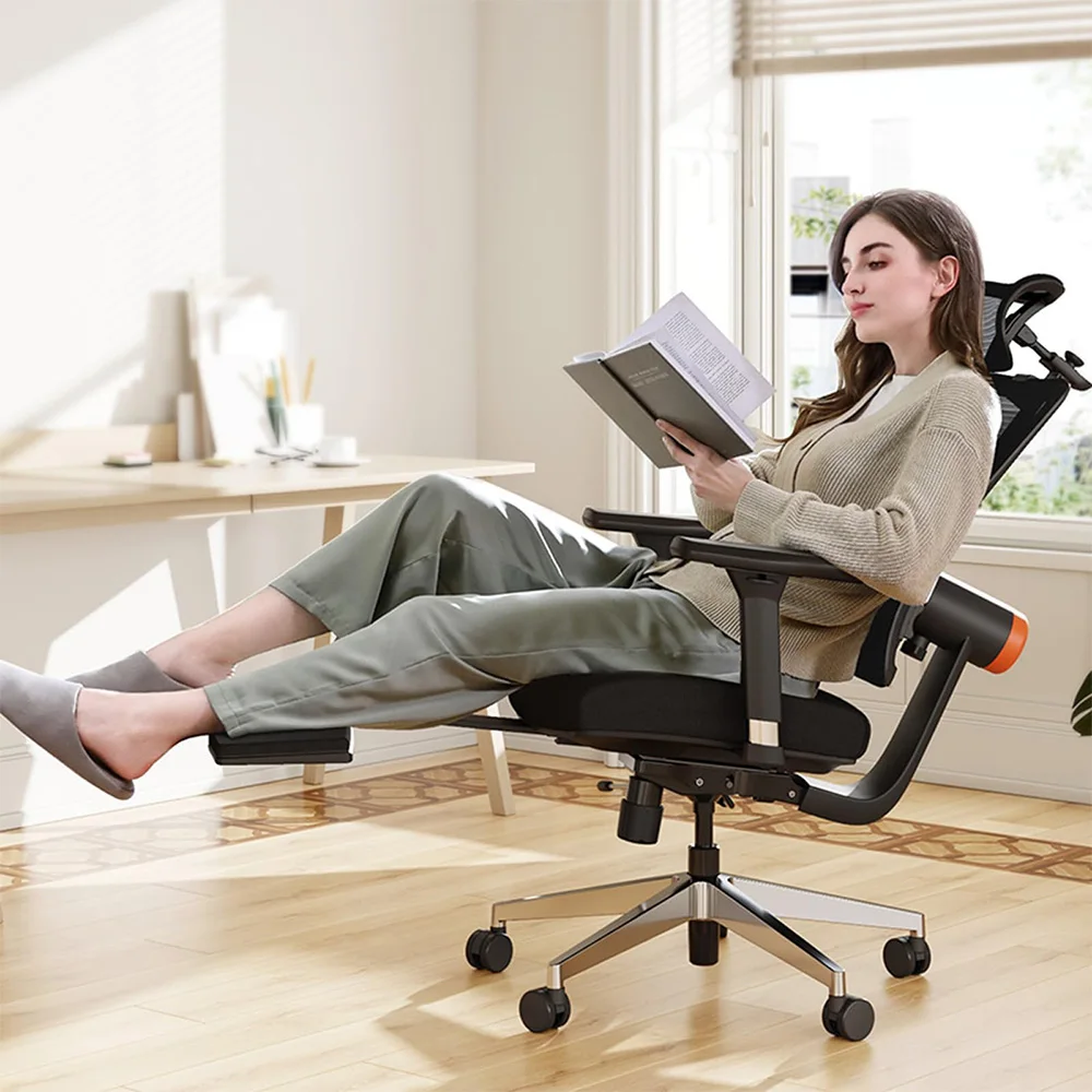 NEWTRAL MagicH-BPro Ergonomic Chair with Footrest, Auto-Following Backrest Headrest, Adaptive Lower Back Support