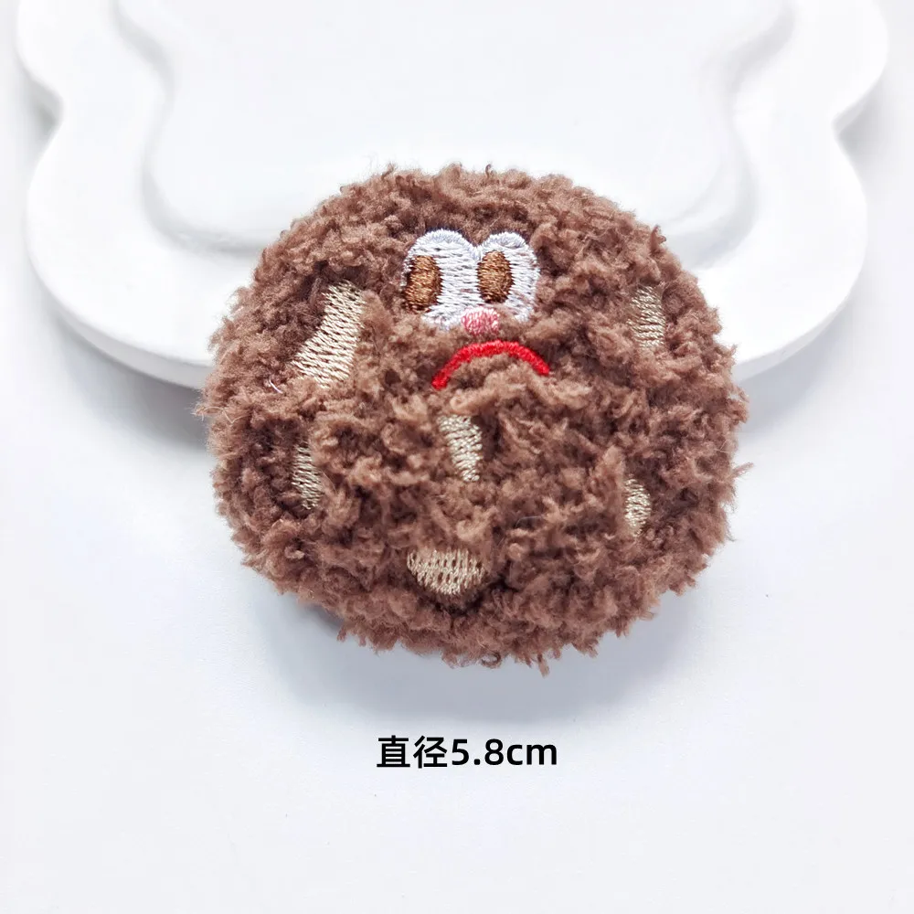 10pcs/lot DIY Handmade Cartoon cookie dolls Padded Patches Appliques For Clothes Sewing Supplies DIY Hair Decoration