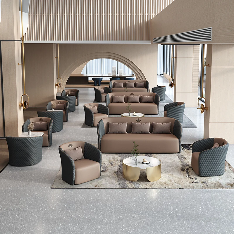 Negotiation table 4 chairs Small round  Negotiation Reception