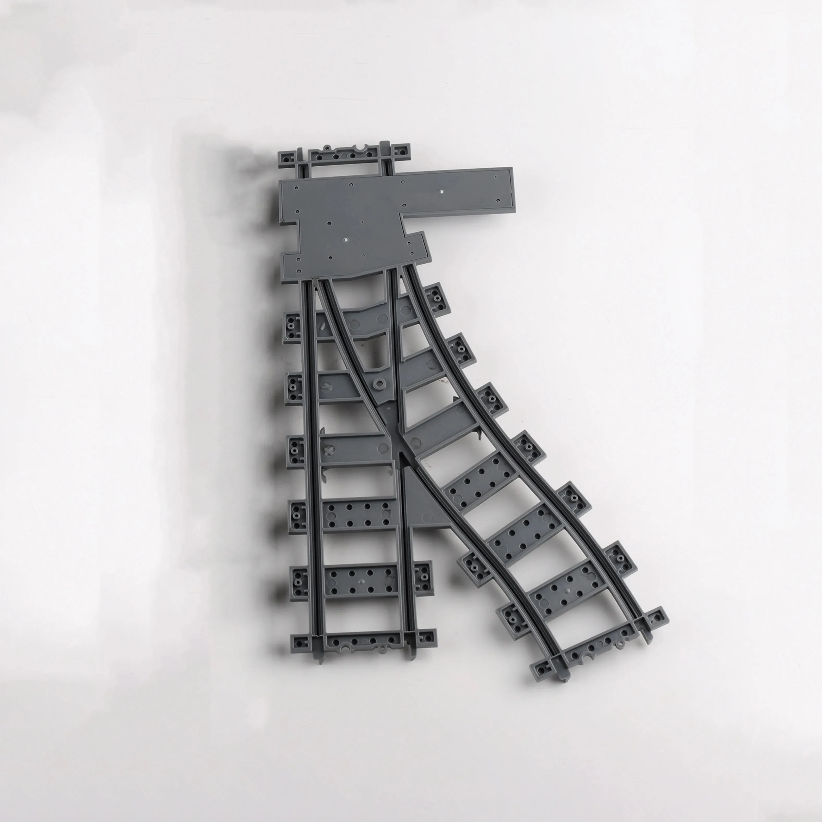 Klocki MOC Klocki Konstrukcyjne Miejskie Pociągi Koleje Miękkie Proste Zakrzywione Krzyżowe Szyny Zdalne Sterowanie Furkalowe Koleje Kreatywne Klocki Kolejowe Zabawki