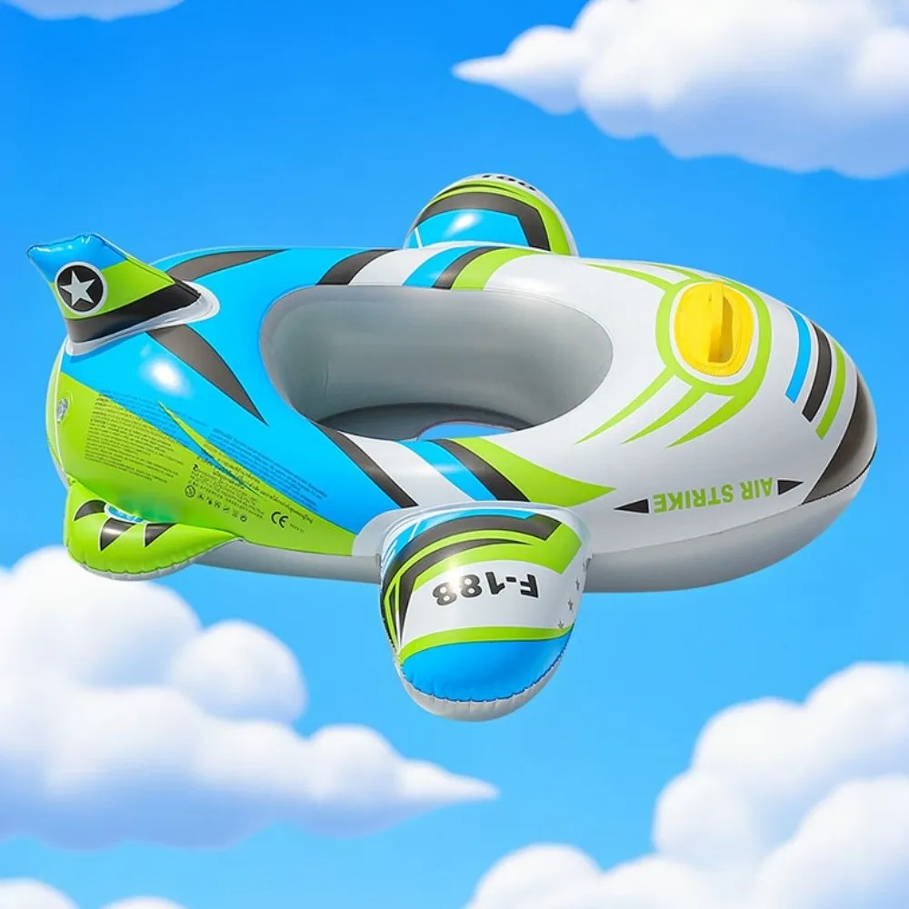 Flugzeugform Baby Schwimmring Kreissitz Aufblasbarer Schwimmkreis Spaßstil Schlauchboot Kinder Schwimmring