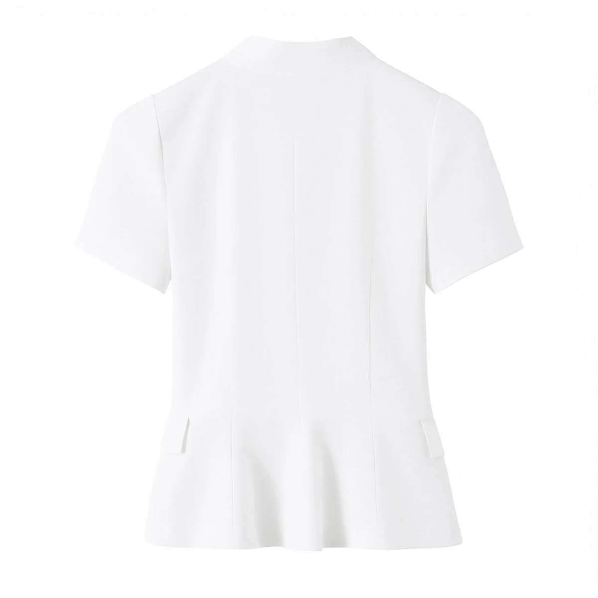 Damen Schickes Freizeit-Slim-Fit Kurzarm-Hemd KONDALA 2026 Sommer Trendiges Einreihiges Oberteil Weibliche High-Street Pendler-Hemden Top – Detail 27