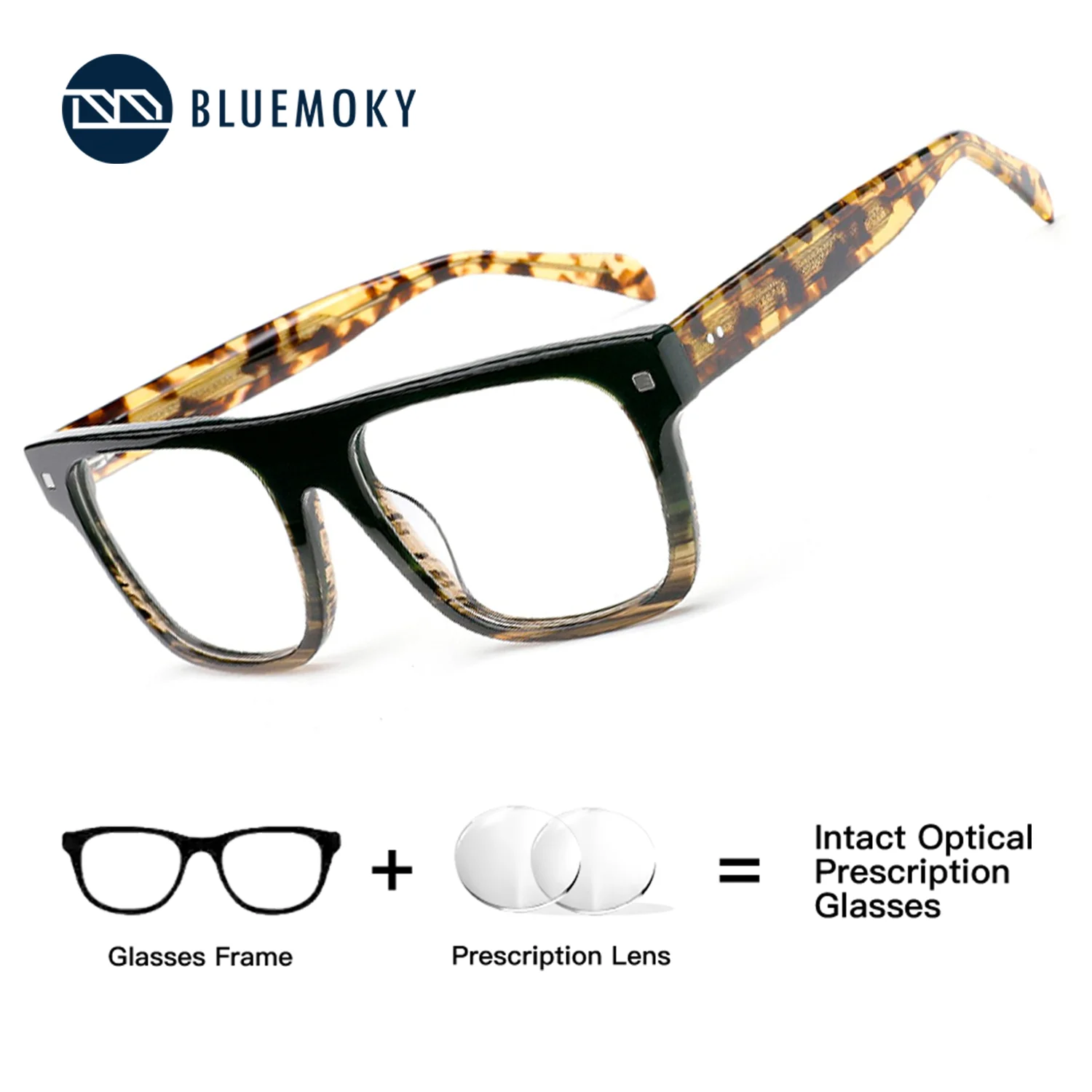

Очки BLUEMOKY для женщин с квадратной оправой, с диоптриями, с защитой от синего света для работы за компьютером и чтения, обеспечивающие четкое зрение