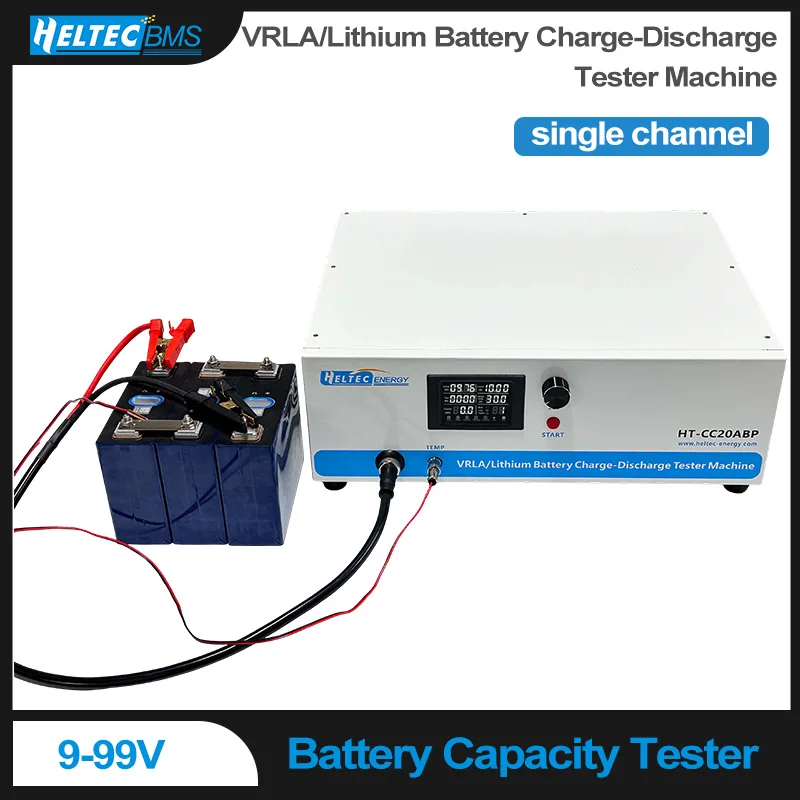 Machine de test de charge/décharge de batterie au lithium Heltec 9-99V 20A/40A pour analyseur de capacité de batterie au lithium/plomb-acide