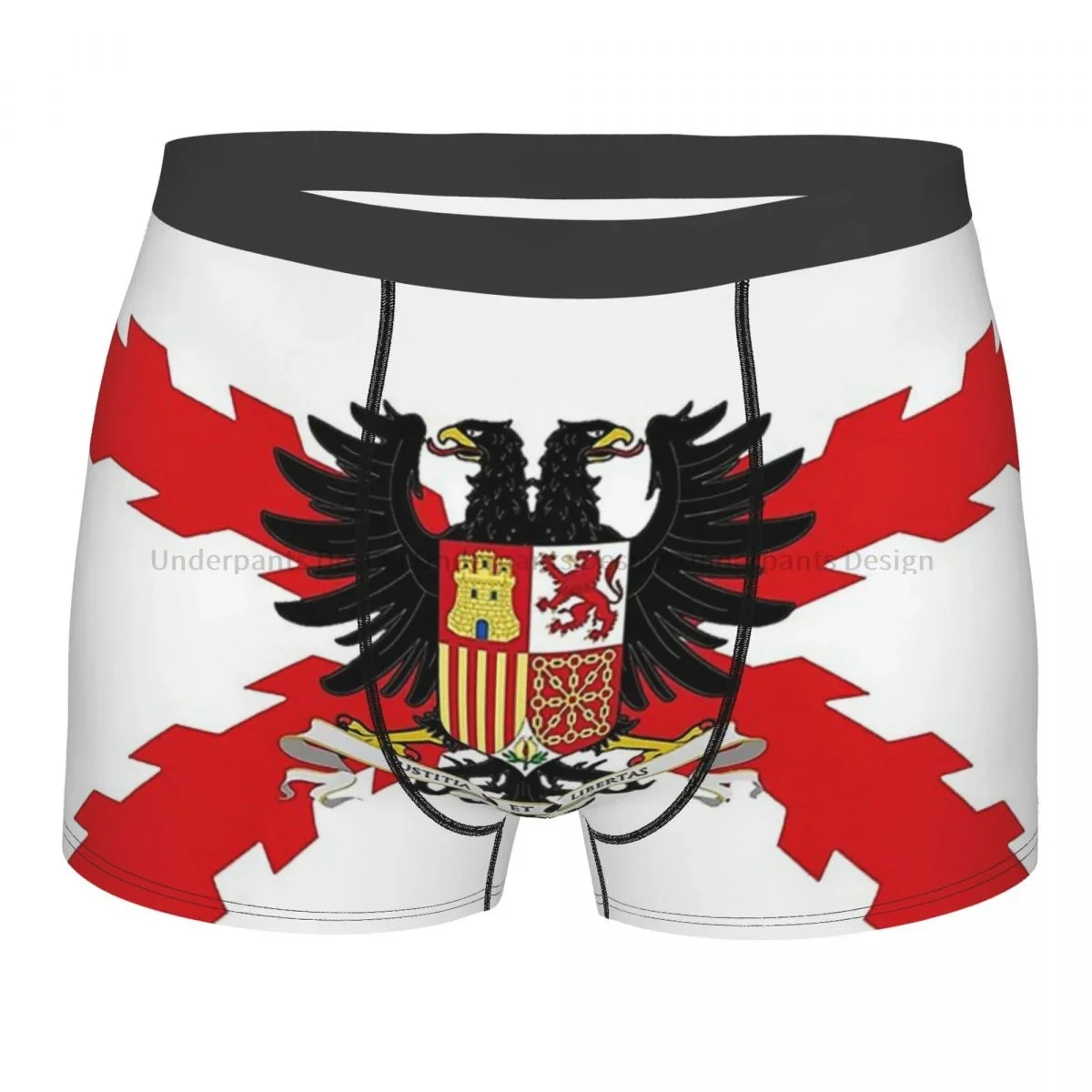 Flag Spain Imperial Shield Underpants Breathbale Panties Male Underwear Comfortable Shorts Boxer Briefs