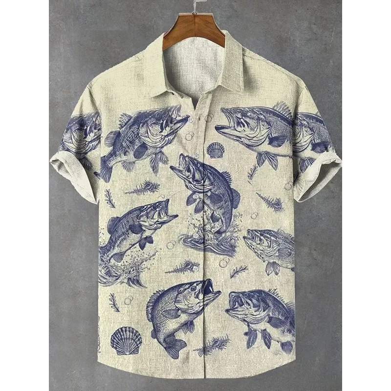 Chemise Hawaïenne à Manches Courtes pour Homme, Style Harajuku, Décontracté, Hipster, Boutonnée, Vacances