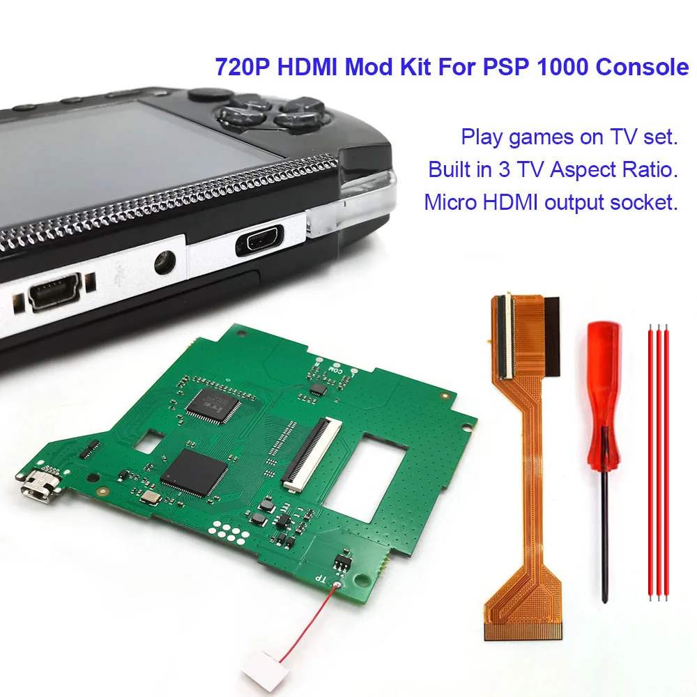 

Новейший цифровой HDMI-комплект Hispeedido для PSP 1000, цифровой HDMI-совместимый модуль для консоли PSP 1000