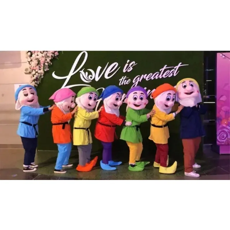 분위기를 향상시키는 소품 코스프레 공주 백설 공주와 7명의 난쟁이 캐릭터 마스코트 의상 광고 공연 멋진 소품