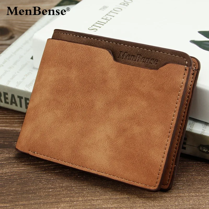 New Men's Matte Short Wallet, Multi-functional Fashionable and Casual High-quality Pu Wallet, Multiple Colors Loose-leaf Design