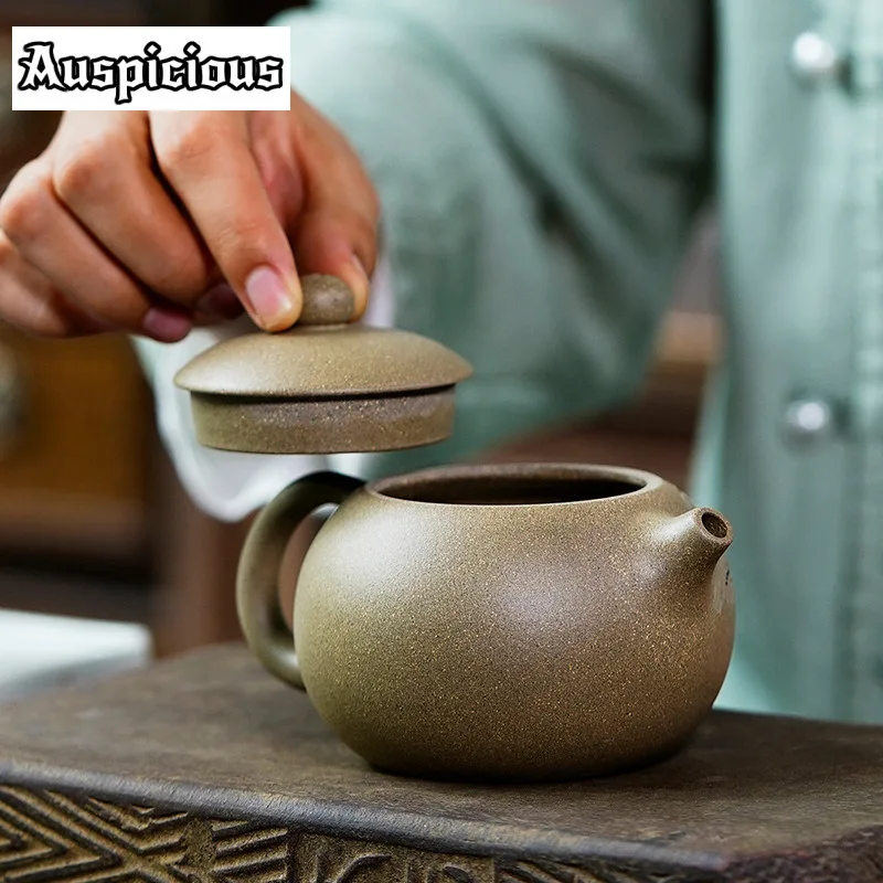 270ml Chinese Yixing Purple Clay Teapots Handmade Raw Ore Xishi Tea Pot Household Filter Tea Kettle Tea Ceremony Customized Gift