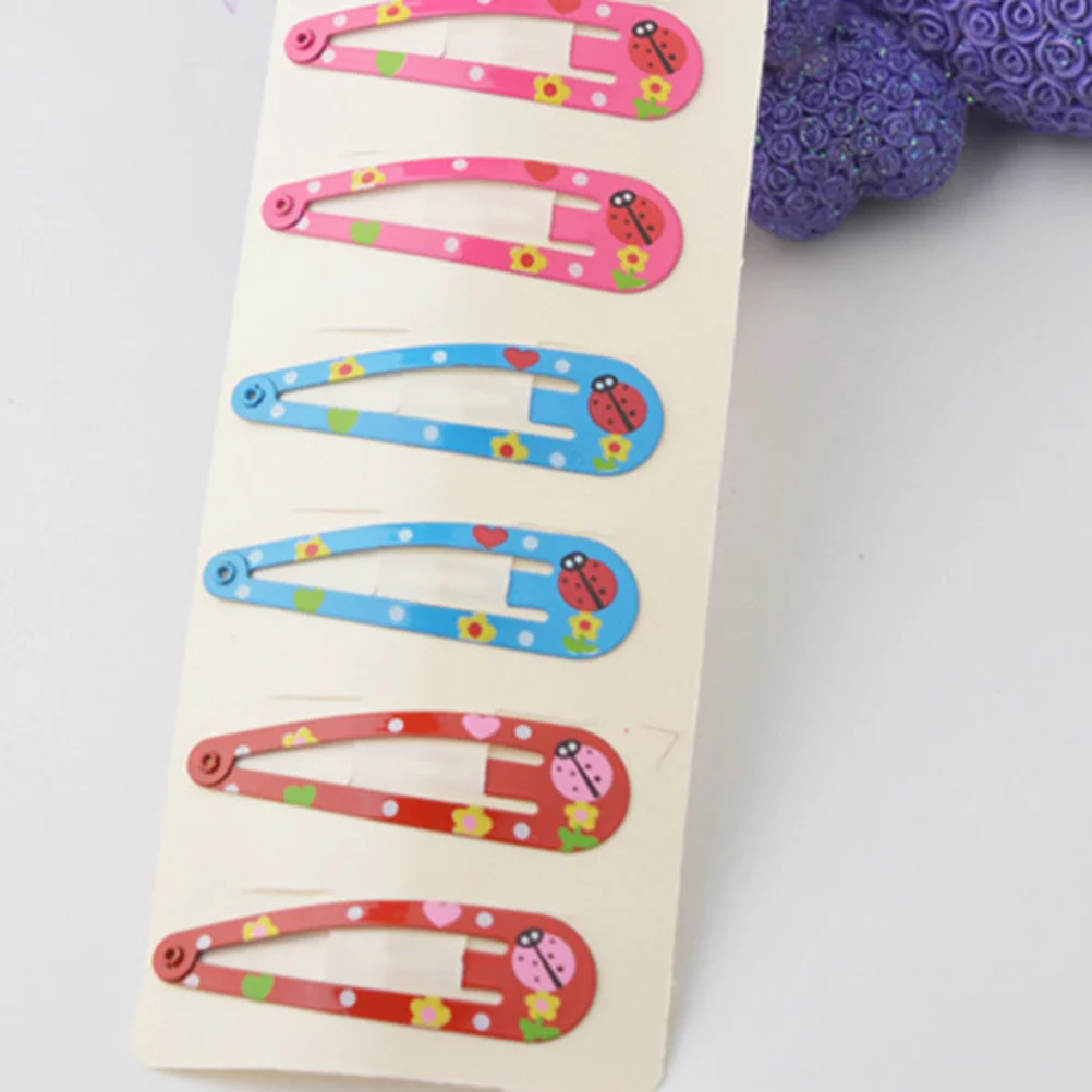 40 قطعة الأطفال قطرة الماء المفاجئة مقاطع الشعر الملونة الكرتون نمط آمنة إكسسوارات الشعر الفتيات الصغار المفاجئة المشابك مجموعة