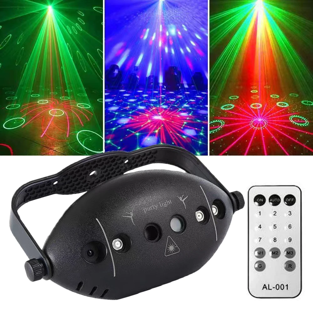 72 Pattern Disco Lights Stage Light DJ Party Laser Light Projector Light Strobe Party Club Home Holiday Decoration Lights