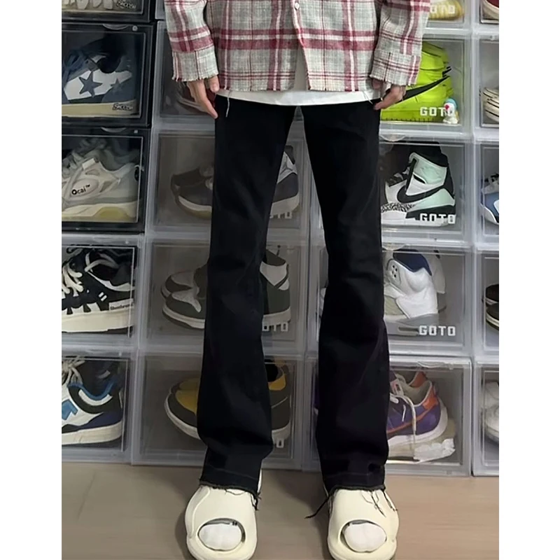 

Мужские джинсы Bla Elastic: Новинка Весны, Мягкий Деним, Прямой Крой, Высокая Талия, Молния, Эффект Удлинения Ног, Стройнящие