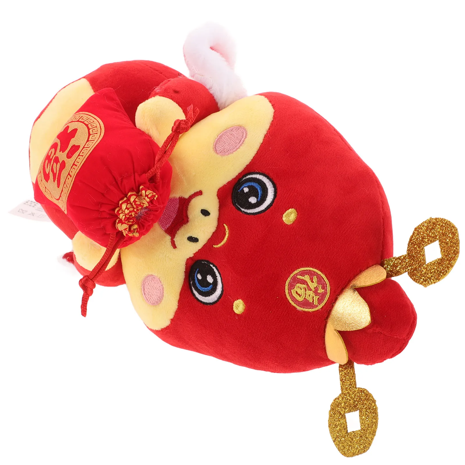 

Chinese New Year 2025 Zodiac Snake Stuffed Animal Mascot for Spring Festival Lucky Lunar New Year Party Decoration