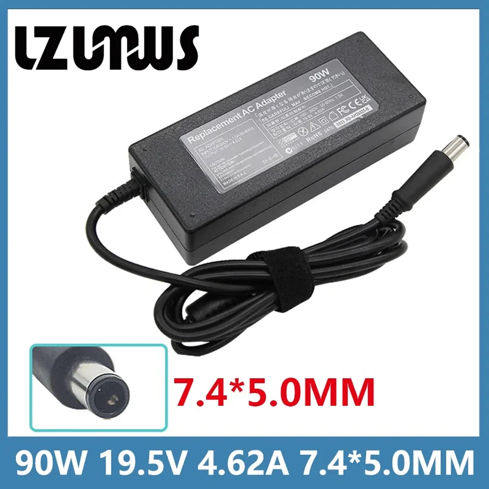 19.5V 4.62A 90W 7.4*5.0MM Laptop Adapter Charger For DELL Latitude14R 15R 552 7520 14Z 17R 5720 E6400 E7440 LA90PM111