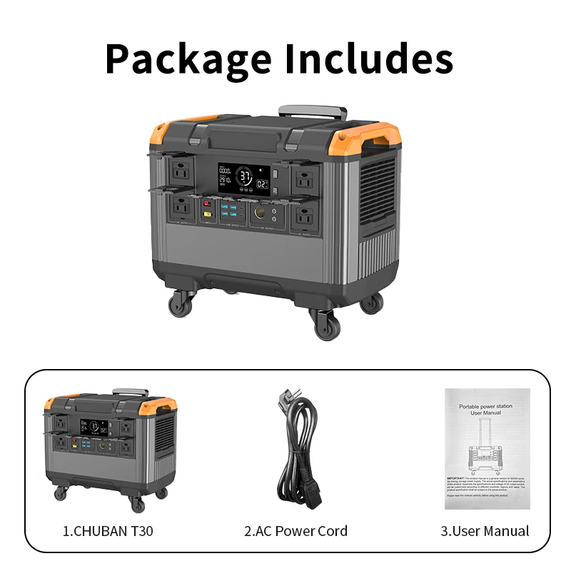 3000W Portable Power Station LiFePO4 Battery Backup Expandable Solar Generator Portable 2688Wh power generator Fast Charging