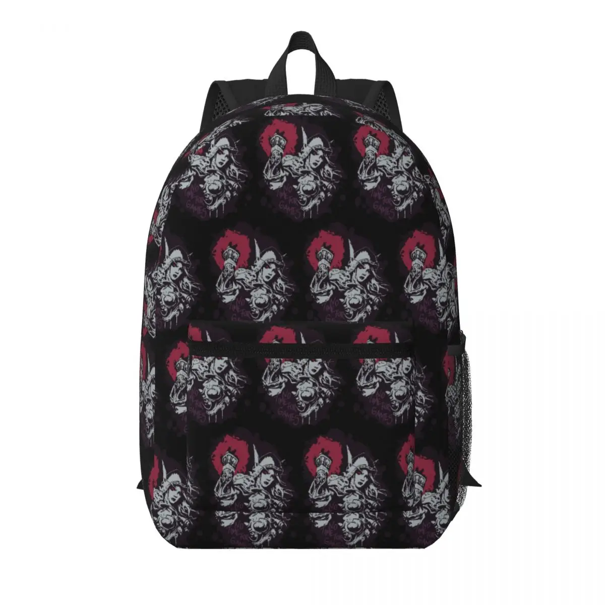 Sylvanas Has No Time For Games Classic Student Backpack School Bag Hiking Travel Daypack for Boys Girls Bookbag Shoulder Bags
