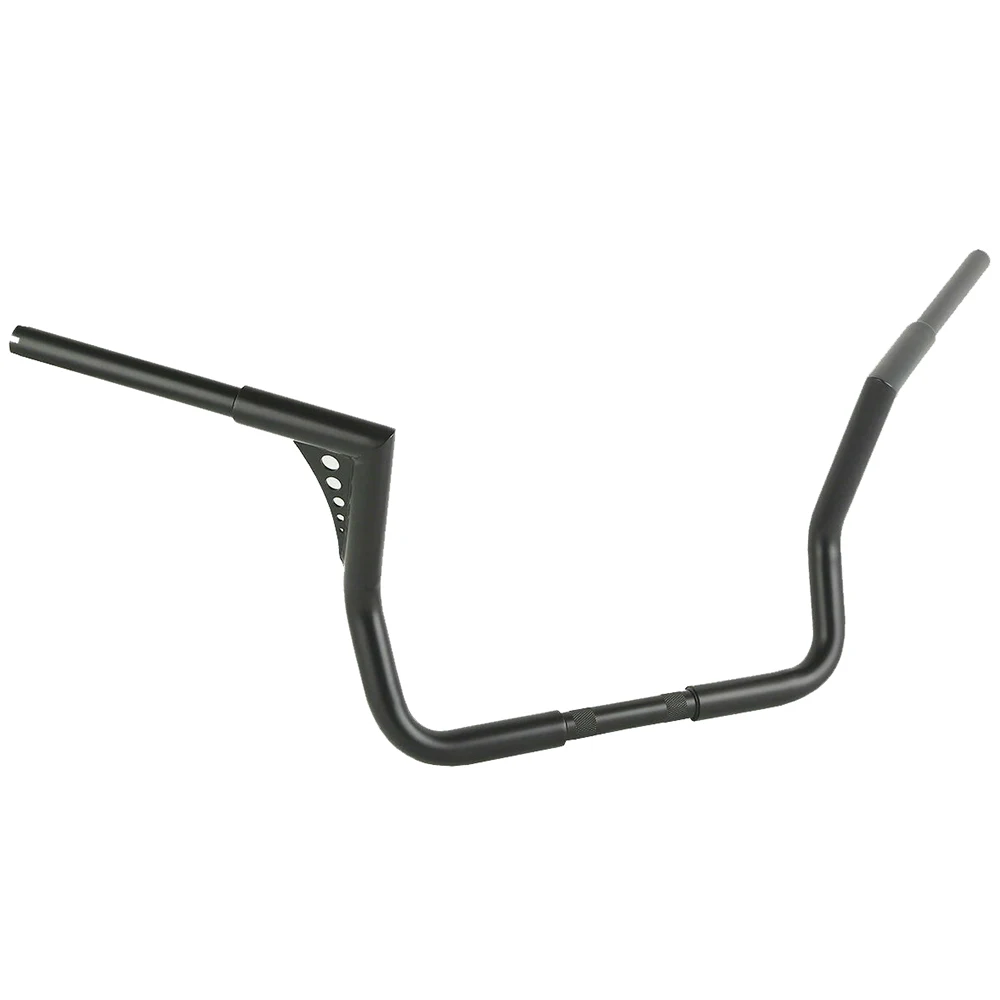 Customizable - 10/12/14/16/18 Inch for Harley Universal High Handlebars with Goat Horns - Easy to Install Customizable Handlebar