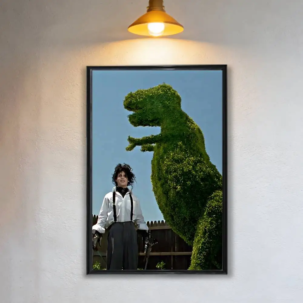 moive Edward Scissorhands Johnny Depp Poster HD Art Sticky Wall Waterproof Home Living Room Bedroom Bar Aesthetic Decoration