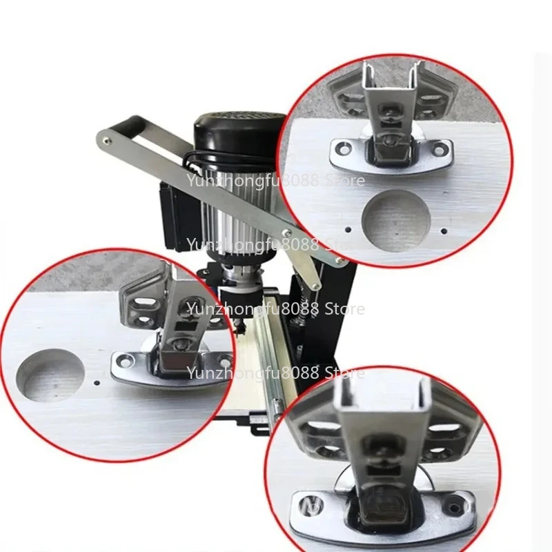 Portable 1100W Drill Hole Punching Machine 220V Hinge Drilling for Cabinet Furniture Plate 2840r/min Hole Punching Cabinet Tool