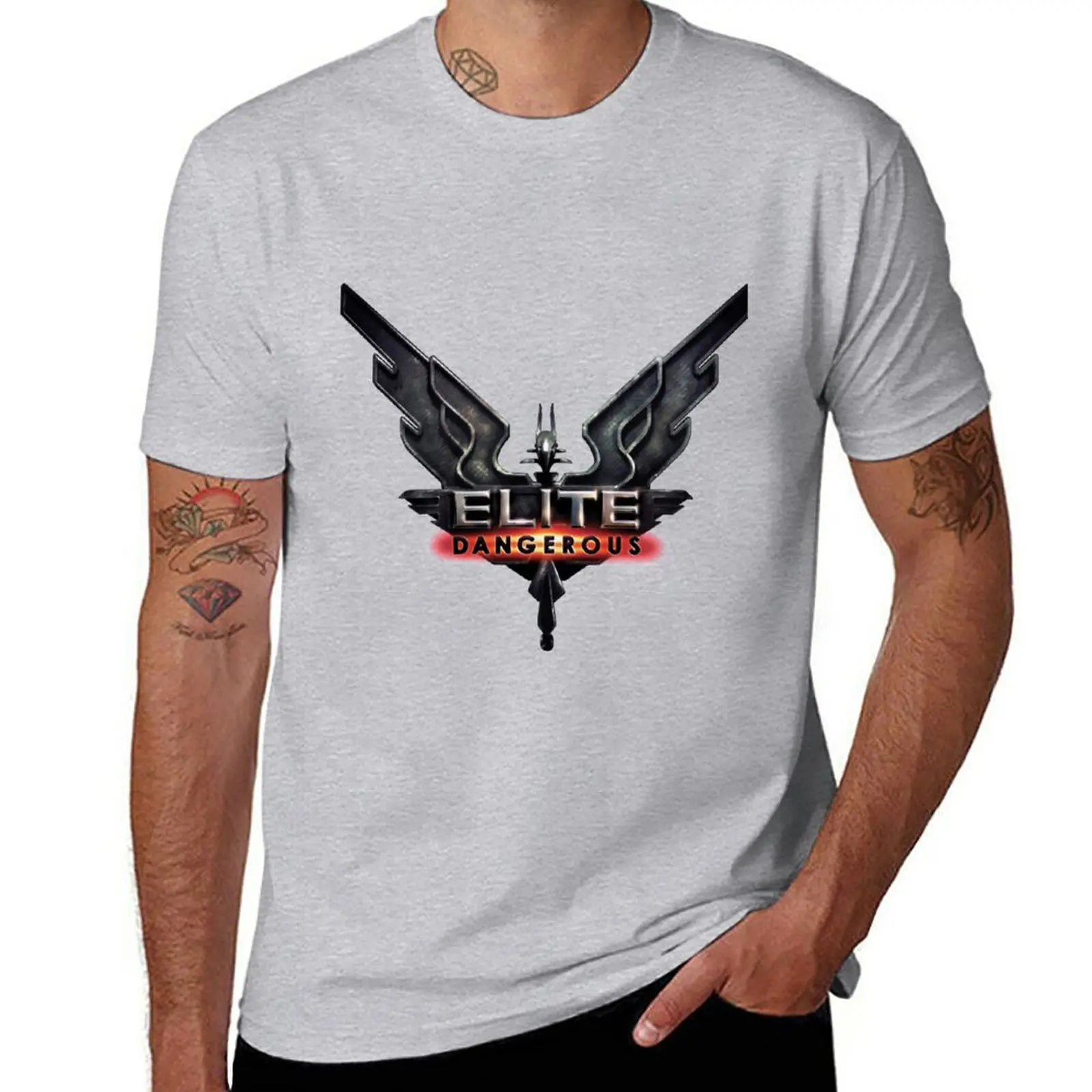 

Elite Dangerous T-Shirt summer top plain mens clothes