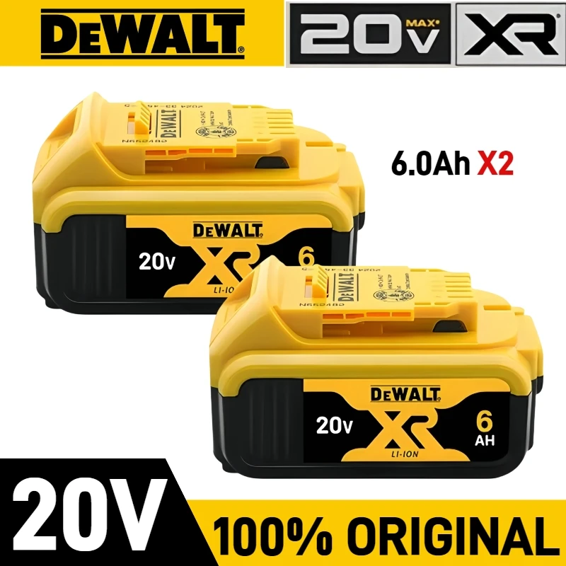 

Original Dewalt 20V Battery, Long life 6AH/5AH rechargeable Battery, Dewalt 20V DCF887 DCG406 DCF860 DCD805 Power Tool Battery