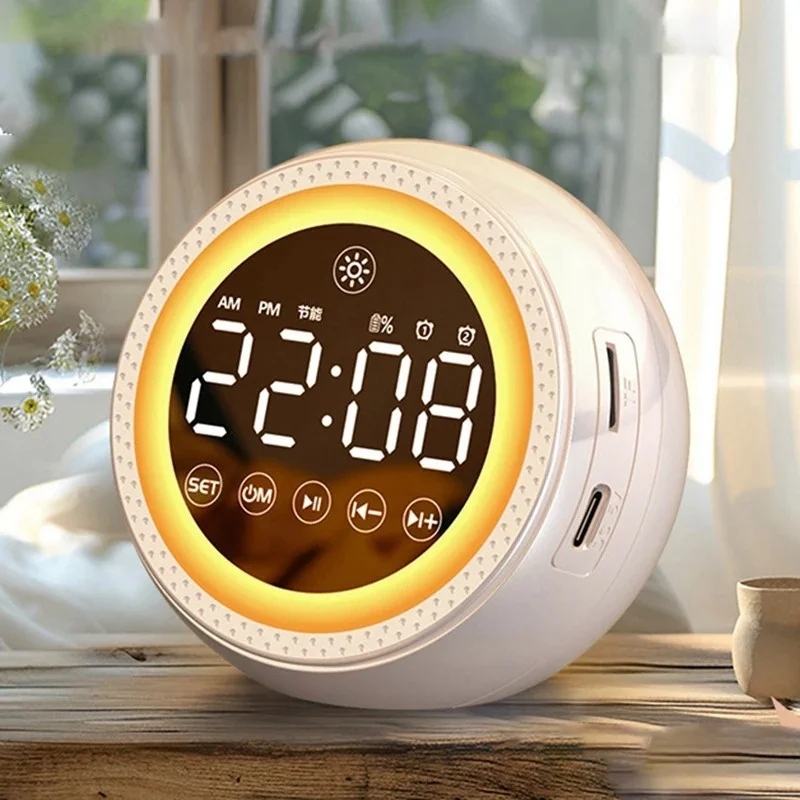 2025 تك سمّاعات بلوتوث AI مع شاشة ساعة الطقس الذكية مكبر صوت AI دراسة العمل المنزلي لشاومي هواوي آيفون الدردشة الصوتية #3