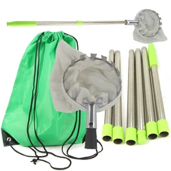 Garden Basket Fruit Picker Head with Telescopic Extendable Pole Pears Picking Harvester High Altitude Handheld Fruits Collector
