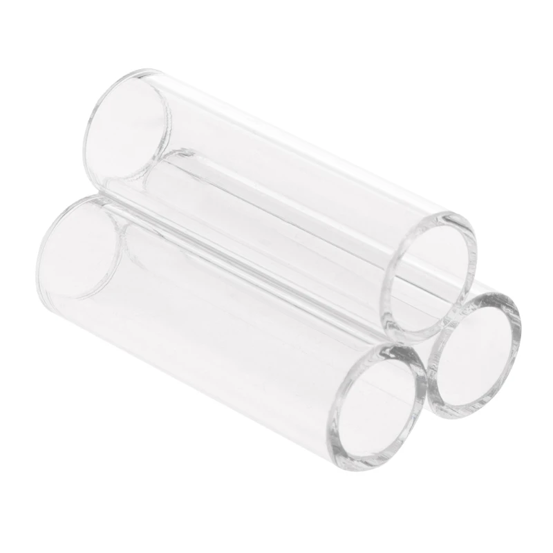 Aquarium Decor Clear Acrylic Tube Cave House Hideout for Small Fish Shrimp Cichlid Hiding Rest Spawning 3 Tubes 6 Tubes