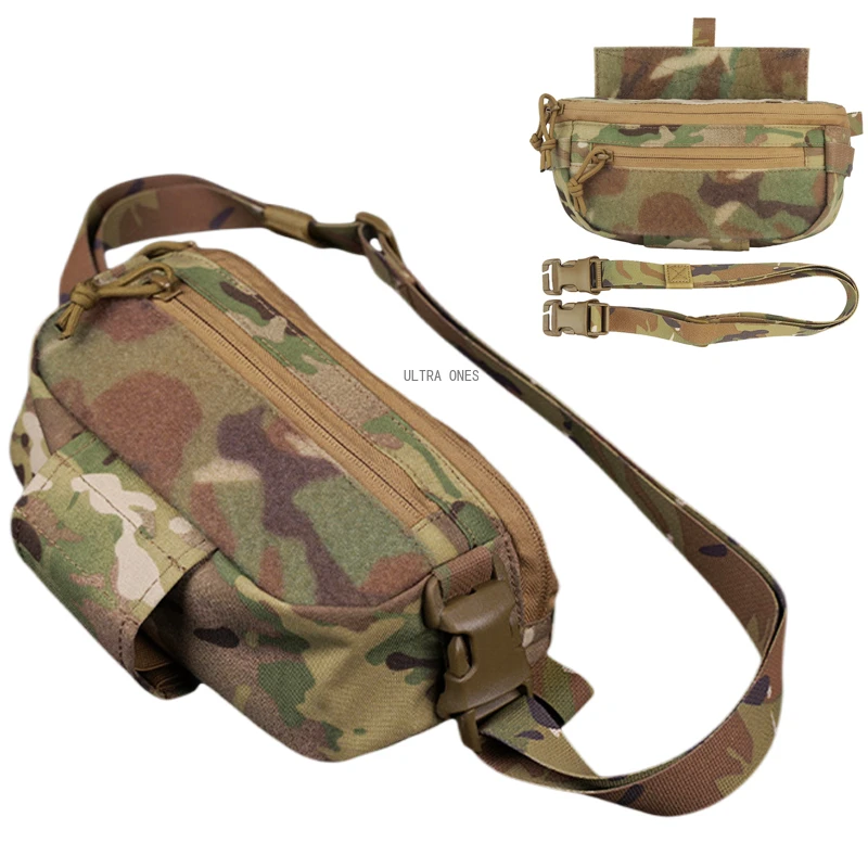 Bolsa táctica MOLLE abdominal para chaleco, riñonera y mochila - imagen 2