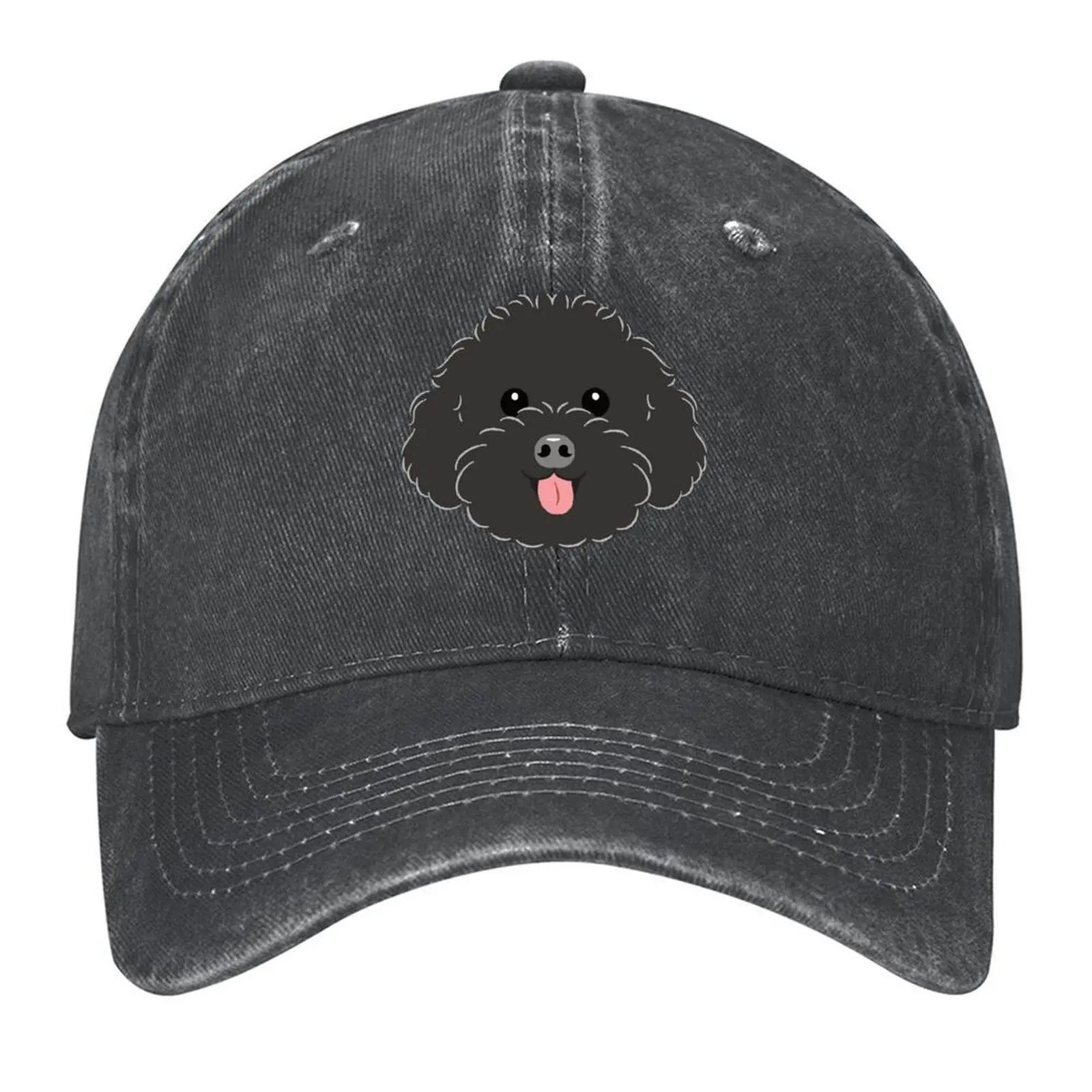 

LOVE Black Toy Poodle Baseball Cap Gentleman Hat Sunscreen New In Hat foam party Hat Women's Beach Visor Men's