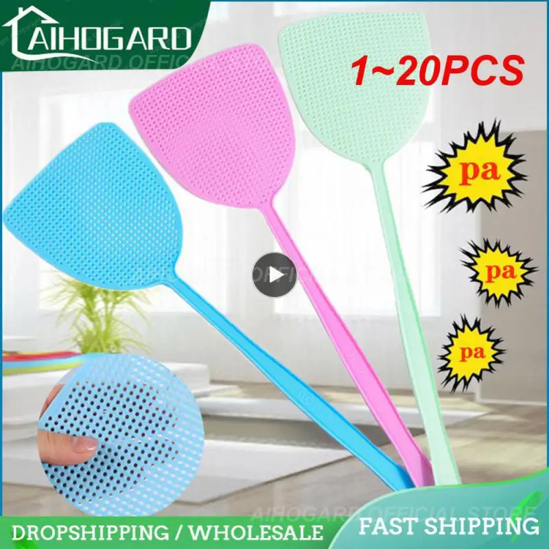 Matamoscas de plástico para el hogar, herramienta antimosquitos de 1 a 5 piezas, Control de plagas, accesorios de cocina