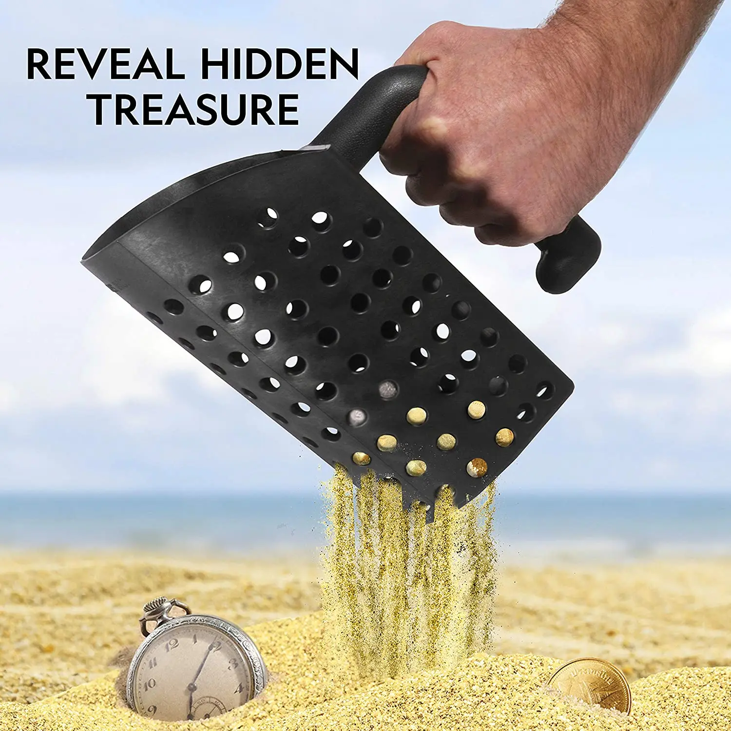 2Pcs Sand Scoop and Shovel Accessories for Metal Detecting and Treasure Hunting