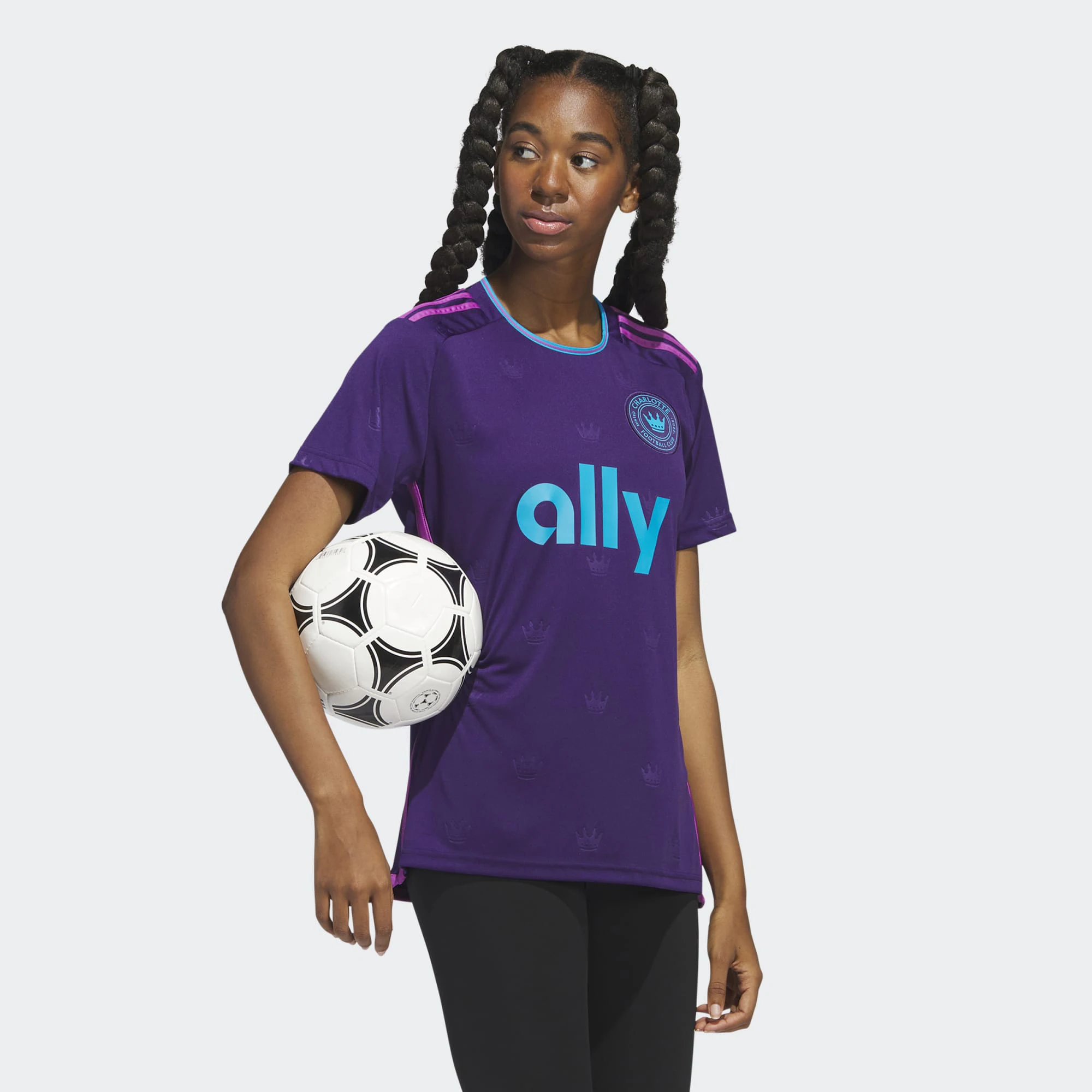 23-24 Summer Women Men Charlotte FC Sports T-shirt Fans Purple Soccer Special Edition Jersey Clothing Female Fashion Streetwear