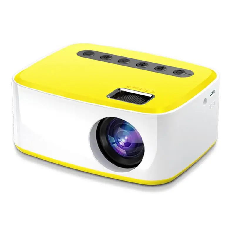 Portable Projector For Home Theater 1080P Supported Movie Projector For Outdoor Use Compatible With Phone Laptop