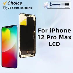 AAA+ OLED For iPhone 12 Pro Max LCD Display With 3D Touch Screen Digitizer For 12 Pro Max Screen Replacement Assembly Incell
