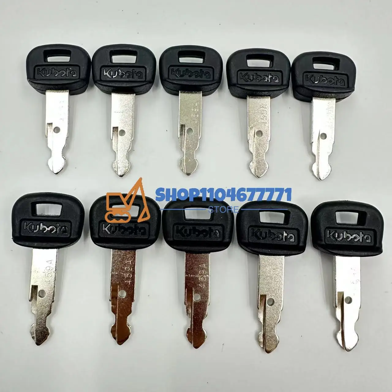 10 шт. 459A ключ RC461-53930 ключ зажигания подходит для мини-экскаватора Kubota экскаватор мини-погрузчик с бортовым поворотом гусеничный погрузчик