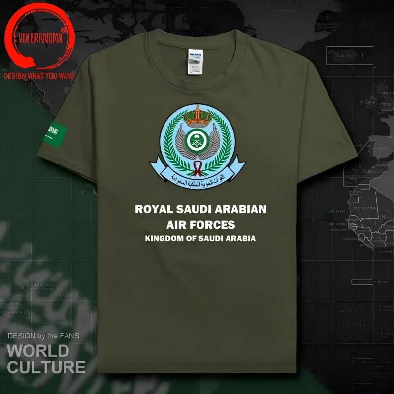 Armed Force Saudi Arabia SA SAU Sports Casual Jerseys Tactical Clothes New Tops T Shirt Men Saudi Arabian Air Army Military Tees