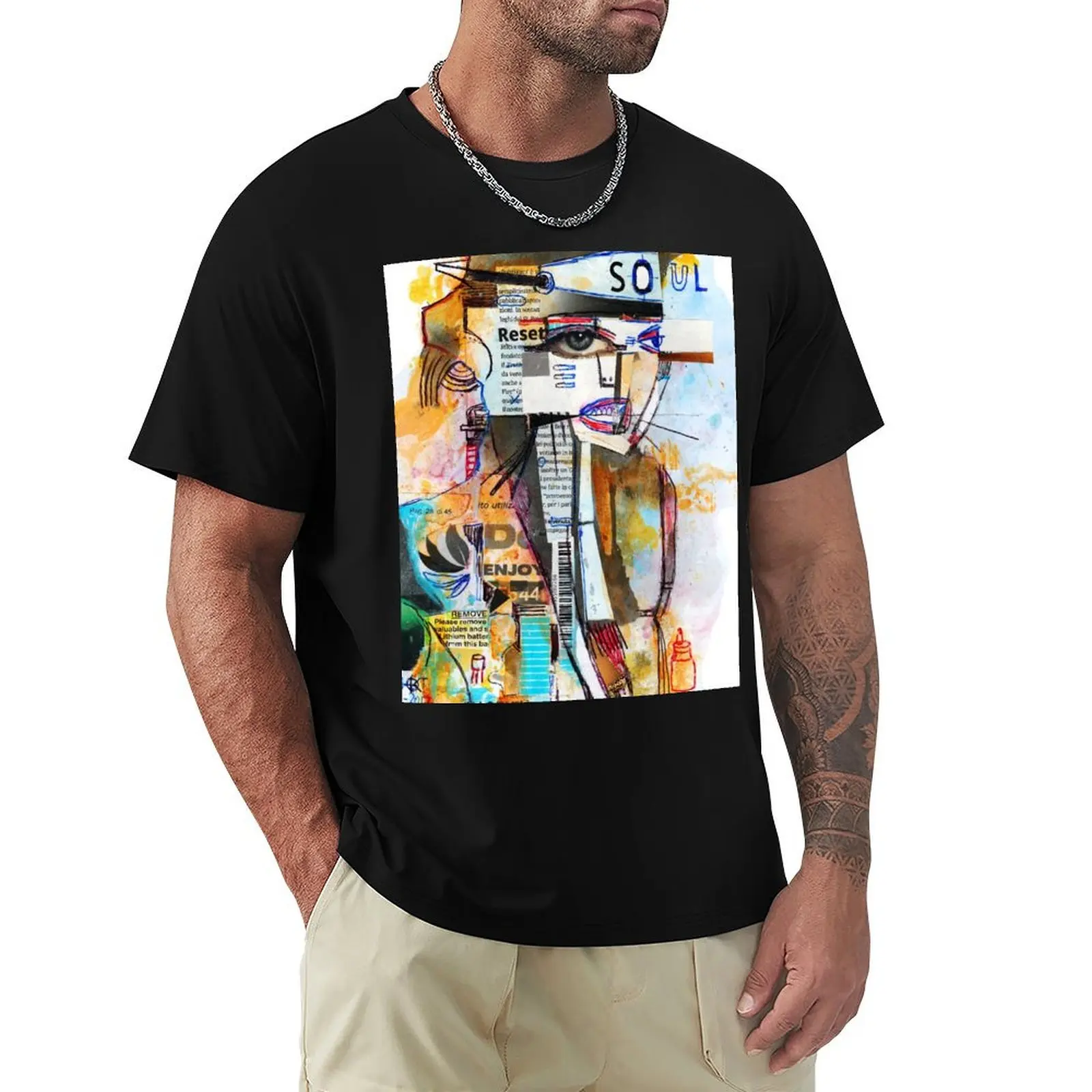 SOUL RESET T-Shirt Work Short Sleeve Cotton Top