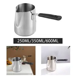 Stainless Steel Turkish Coffee Pot Convenient to Use Leakproof for Warm Tea Hot Chocolate Sauces Gravies Chocolate Melting Pan