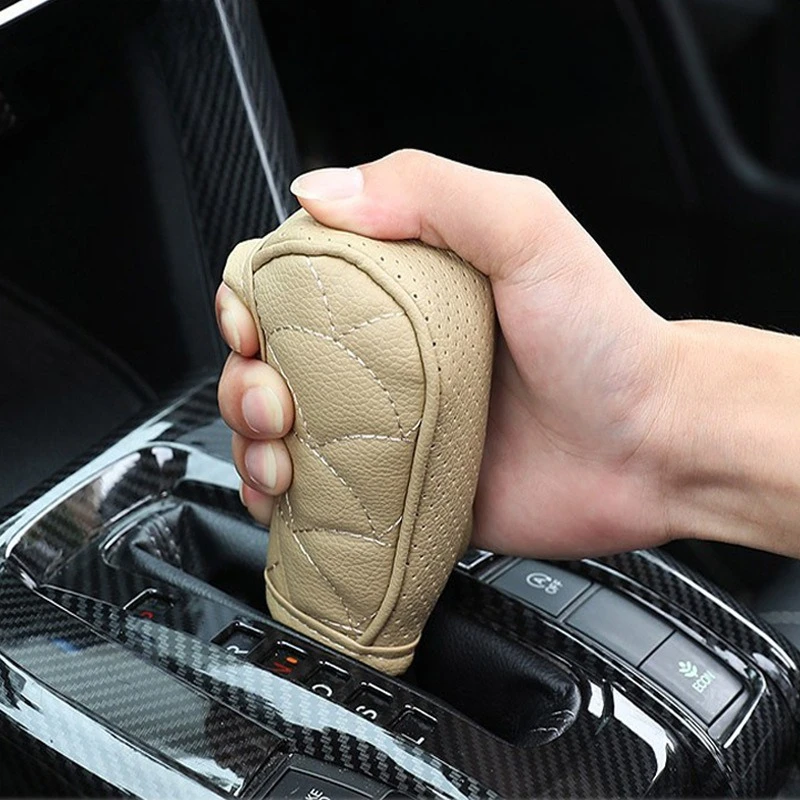 

Pu Leather Material Universal Protective Covers For Gear Shift Knobs, Designed To Provide A Non-Slip Grip For Automatic Car Inte