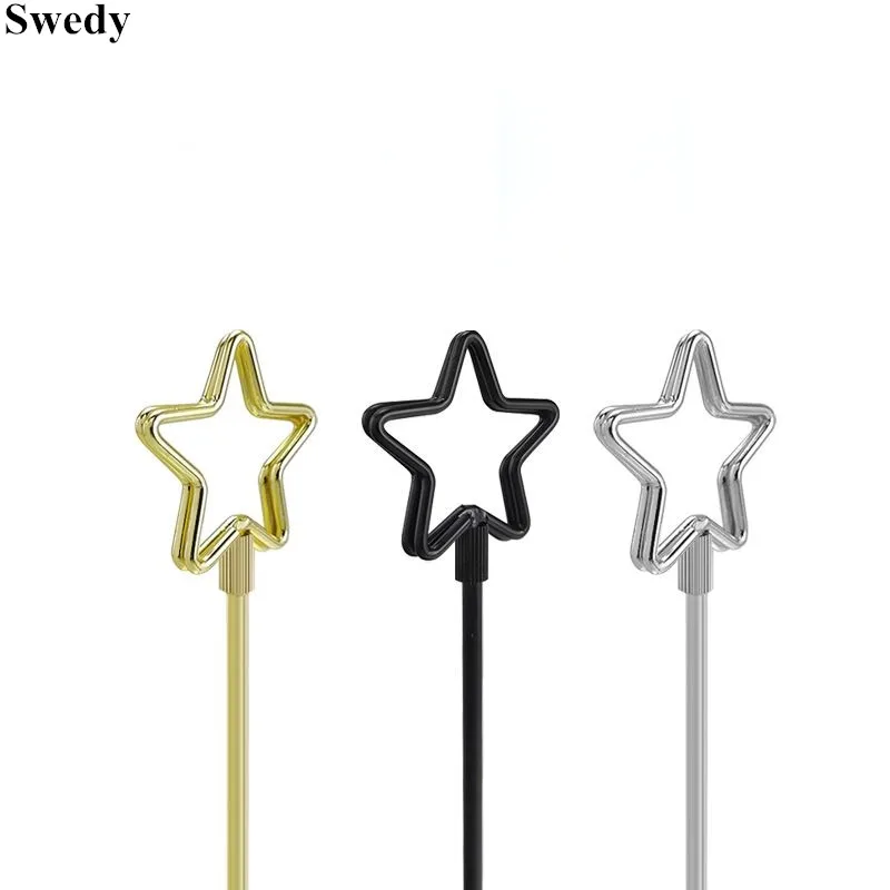 Stainless Steel Place Number Card Holder Display Stand Business Menu Paper Price Label Tags Wedding Photo Picture POP Clip