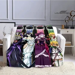 The latest anime Overlord printing blanket Wildfill Piece Bed Warm bed blanket Flasmium soft and comfortable home travel blanket