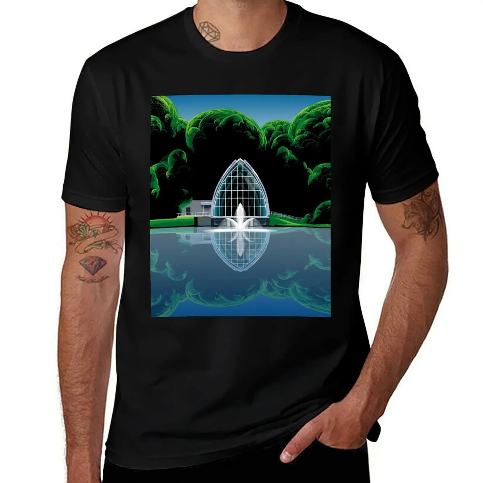 Rose Hulman White Chapel T-Shirt Performance Workout Short Sleeve Tee T-Shirt