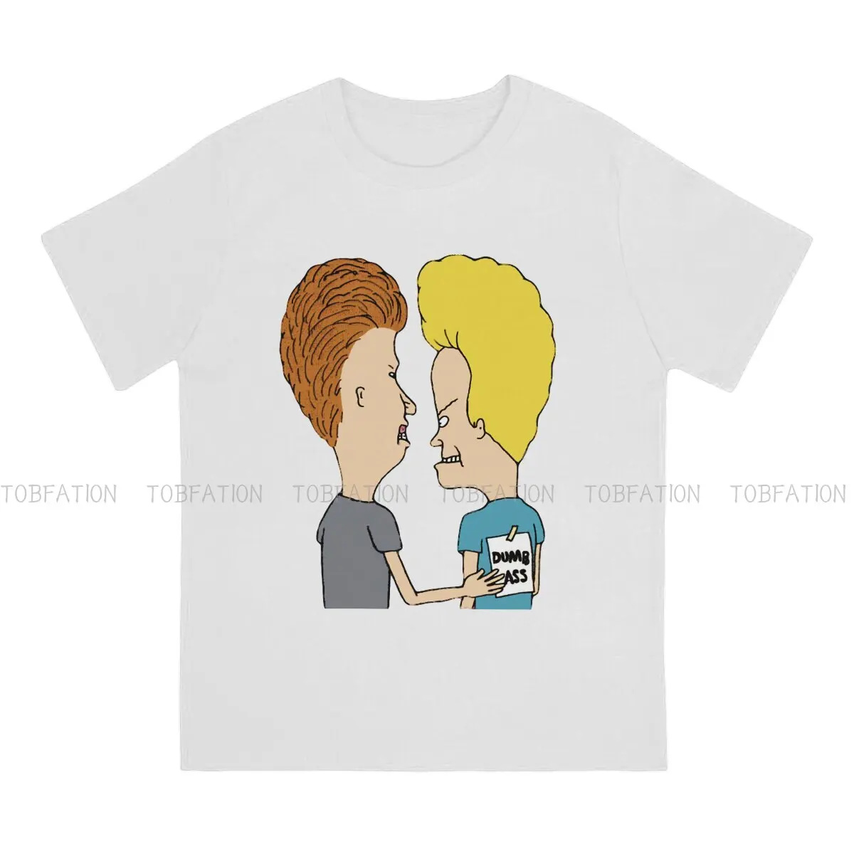 Prank for Beavis Dumb Fashion Polyester TShirts Beavis and Butthead Funny Sarcastic Cartoon Male Harajuku Tops T Shirt