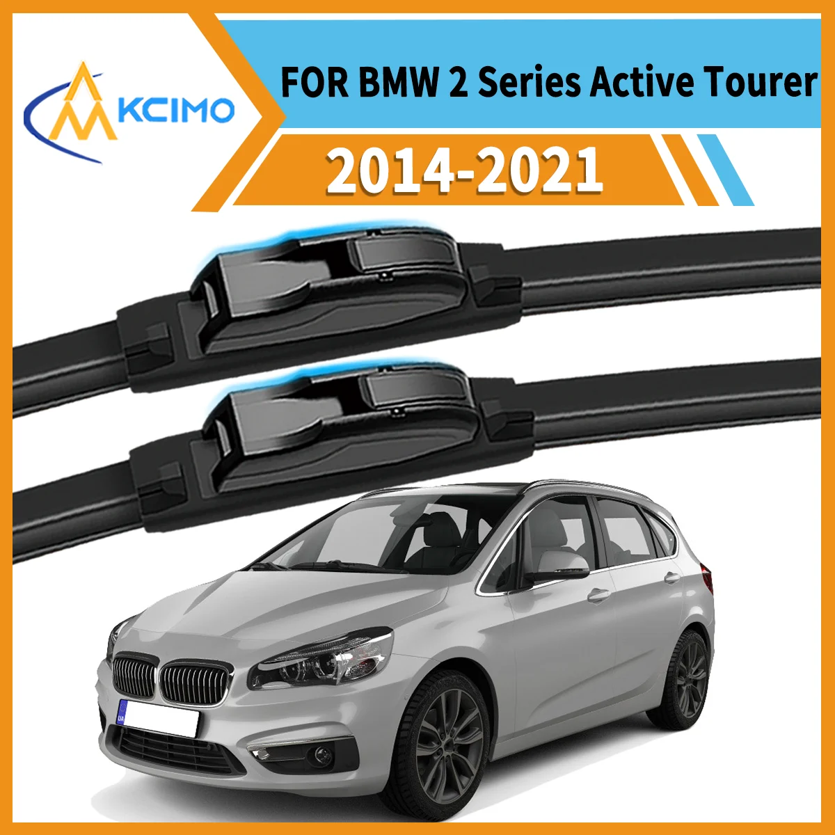 

Smooth & Silent Wiping 2PCS Wiper Blades for BMW 2 Series Active Tourer 2014-2021 All-Weather Performance Clear View