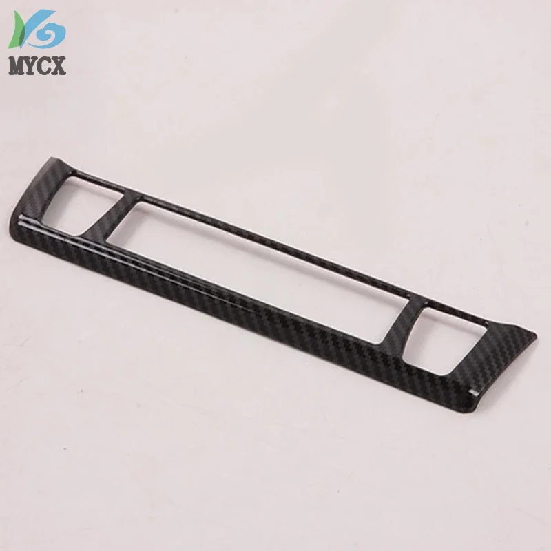 For Toyota RAV4 2019 2020 Car Accessories Seat Heating Switch Control Cover Trim ABS Carbon Fiber styling