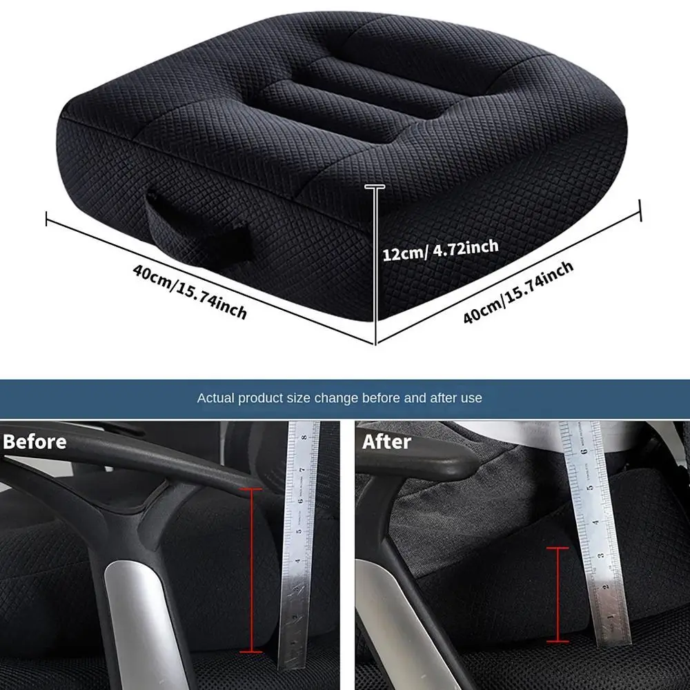 Heightening Height Car Seat Booster Thickened Anti-slip Boost Mat Mesh Design Car Seat Cushion For Broaden Driving Vision