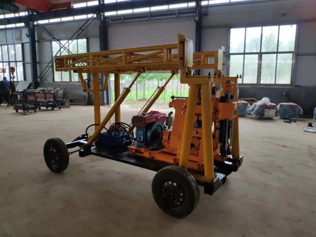 Customized 200m/300m/500m Core Drill Rig Hydraulic 200m Diamond Core Drilling Rigs Diesel-Powered Geological Core Drill Rig